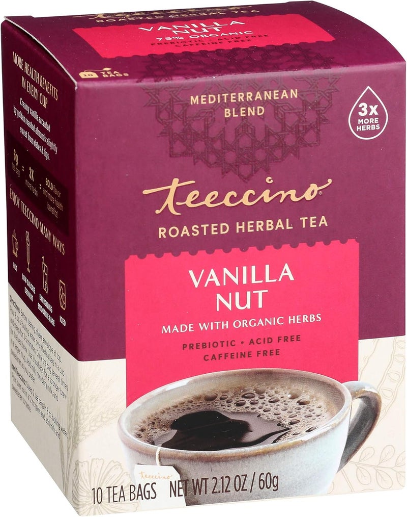Teeccino Vanilla Nut Roasted Herbal Tea - Image 1